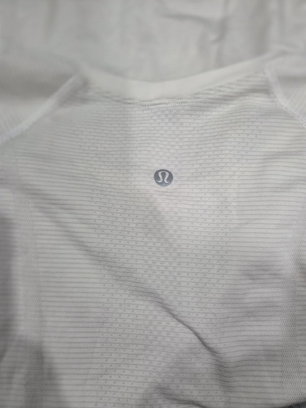 lululemon athletica Long Sleeve Seamless Top in Off-White